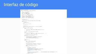 Interfaz de código
 