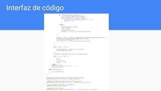 Interfaz de código
 