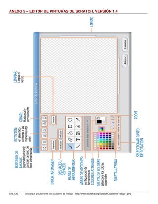 ANEXO 5 – EDITOR DE PINTURAS DE SCRATCH, VERSIÓN 1.4




ANEXOS   -   Descargue gratuitamente este Cuaderno de Trabajo: http://www.eduteka.org/ScratchCuadernoTrabajo1.php
 