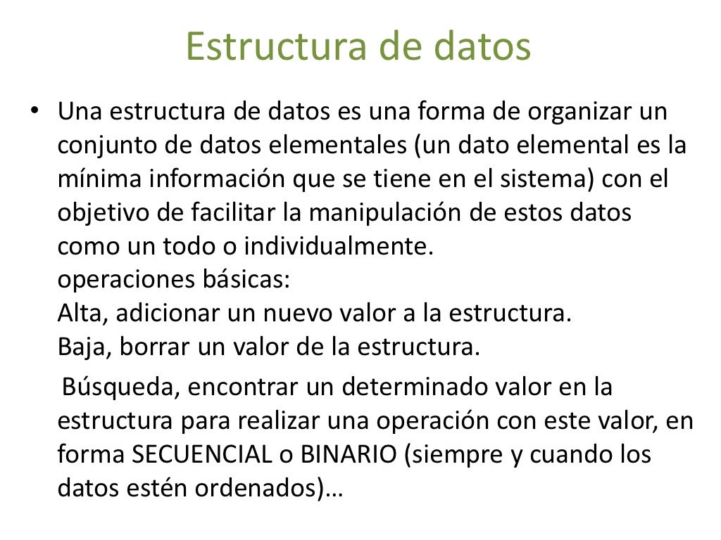 Algoritmos y estructuras de datos