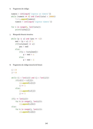 Algoritmos y estructuras de datos en Python | PDF