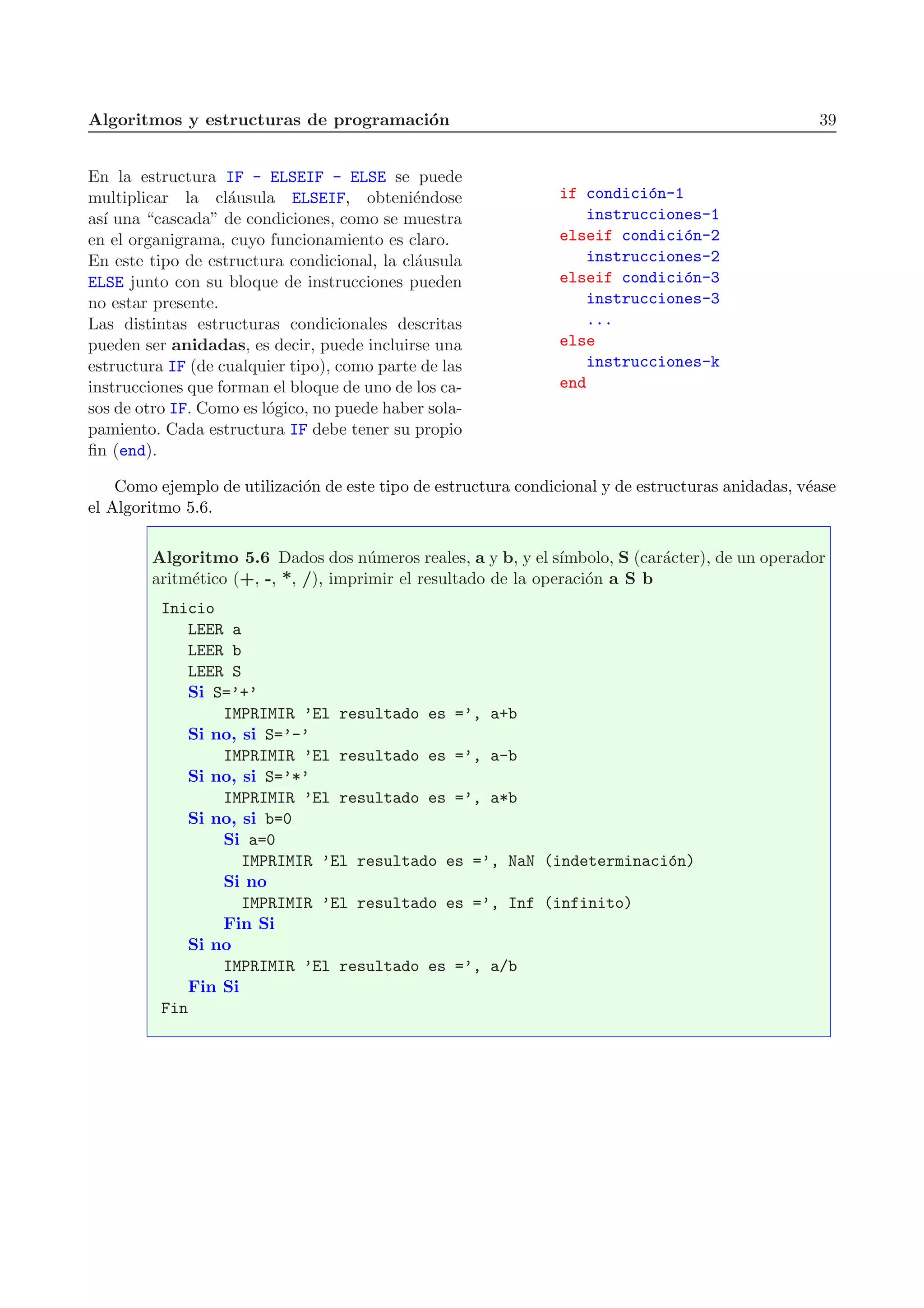 Algoritmos y estructuras de programacion | PDF