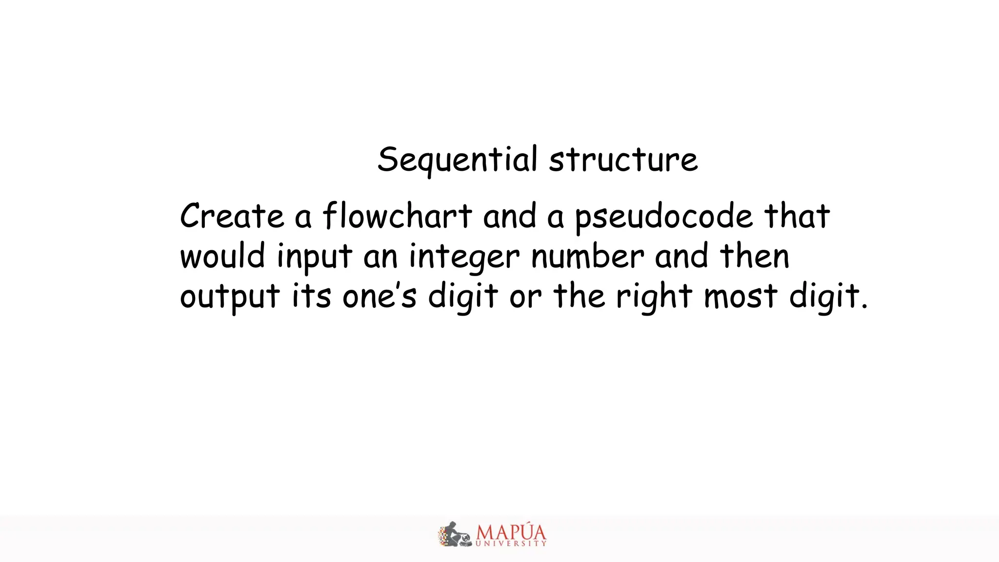 Sequential Flowchart and Pseudocode Design | PPT