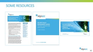 Algosec security policy management for financial institutions | PPTX