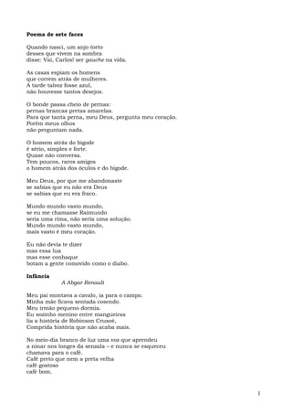 1 poesia por dia — Procura da poesia, por Carlos Drummond de Andrade
