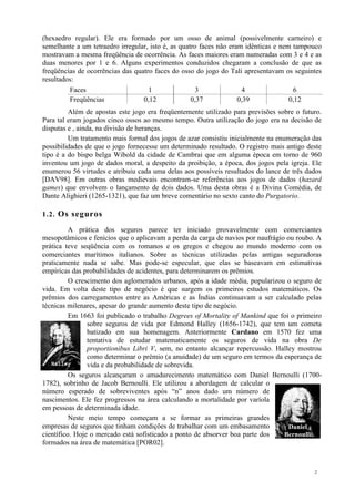 Daniel Variola Algumas considerações sobre a origem da teoria da probabilidade | PDF