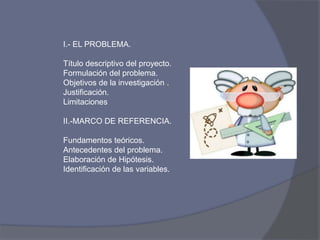 Algunos pasos para elaborar un proyecto de investigación | PPTX
