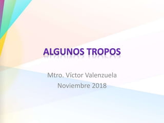 Mtro. Víctor Valenzuela
Noviembre 2018
 