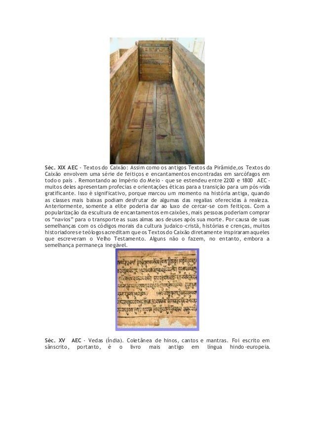 Alguns dos livros mais antigos da