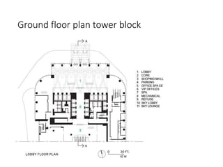Ground floor plan tower block
 