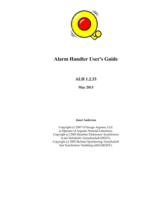 ALH user guide 1.2.33 (May 2013) | PDF