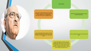 SEZAİ KARAKOÇ
Sezai Karakoç, 1933 yılında Diyarbakır’ın Ergani
ilçesinde dünyaya gelir.
Şairin çocukluğu Ergani, Maden ve Dicle ilçelerinde
geçer.
Ankara Siyasal Bilgiler Fakültesini kazanarak
başladığı yüksek öğrenimini, 1955’te fakültenin
mali şubesinden mezuniyetle tamamlar. Pek çok
resmi görevde bulunur. Görevi icabı Anadolu’yu
çok gezer ve birçok il, ilçeyi inceleme, tanıma
fırsatı bulur. Çeşitli görevlerde bulunur. 1973’ten
bu yana da hiçbir resmi görev almaz.
Kurucusu bulunduğu ‘Diriliş Yayınları’ ve ‘Diriliş
Dergisi’ ile İstanbul’da yayım hayatına devam eder.
Kurduğu bir partiyle siyaseti dener; fakat başarılı
olamaz.
Günümüzün üretken şairlerindendir. Şiir üslubu
bakımından, az çok İkinci Yeni’ye yakın sayılsa da,
şiirinde işlediği temalar, inandığı değerler
bakımından şiirimizde yeni ve değişik bir sestir.
 