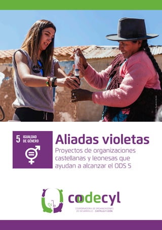 1
Coordinadora de Organizaciones de Desarrollo de Castilla y León
Aliadas violetas
Proyectos de organizaciones
castellanas y leonesas que
ayudan a alcanzar el ODS 5
Foto:
Ayuda
en
Acción
 