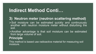 Methods of measuring soil moisture | PPTX