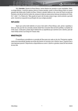 AliançAs Novo Velho Testamentos Modulo 2