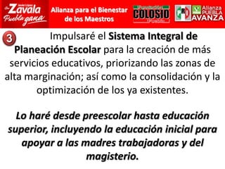 Ampliación de la infraestructura para nuevos espacios educativos.
