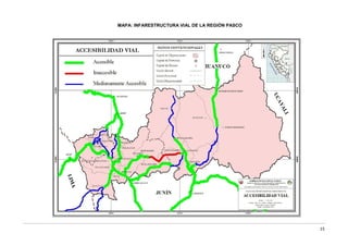 15
MAPA: INFARESTRUCTURA VIAL DE LA REGIÓN PASCO
 