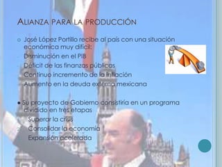 López Portillo. Alianza para la produccion