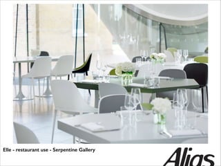 Elle - restaurant use - Serpentine Gallery

 