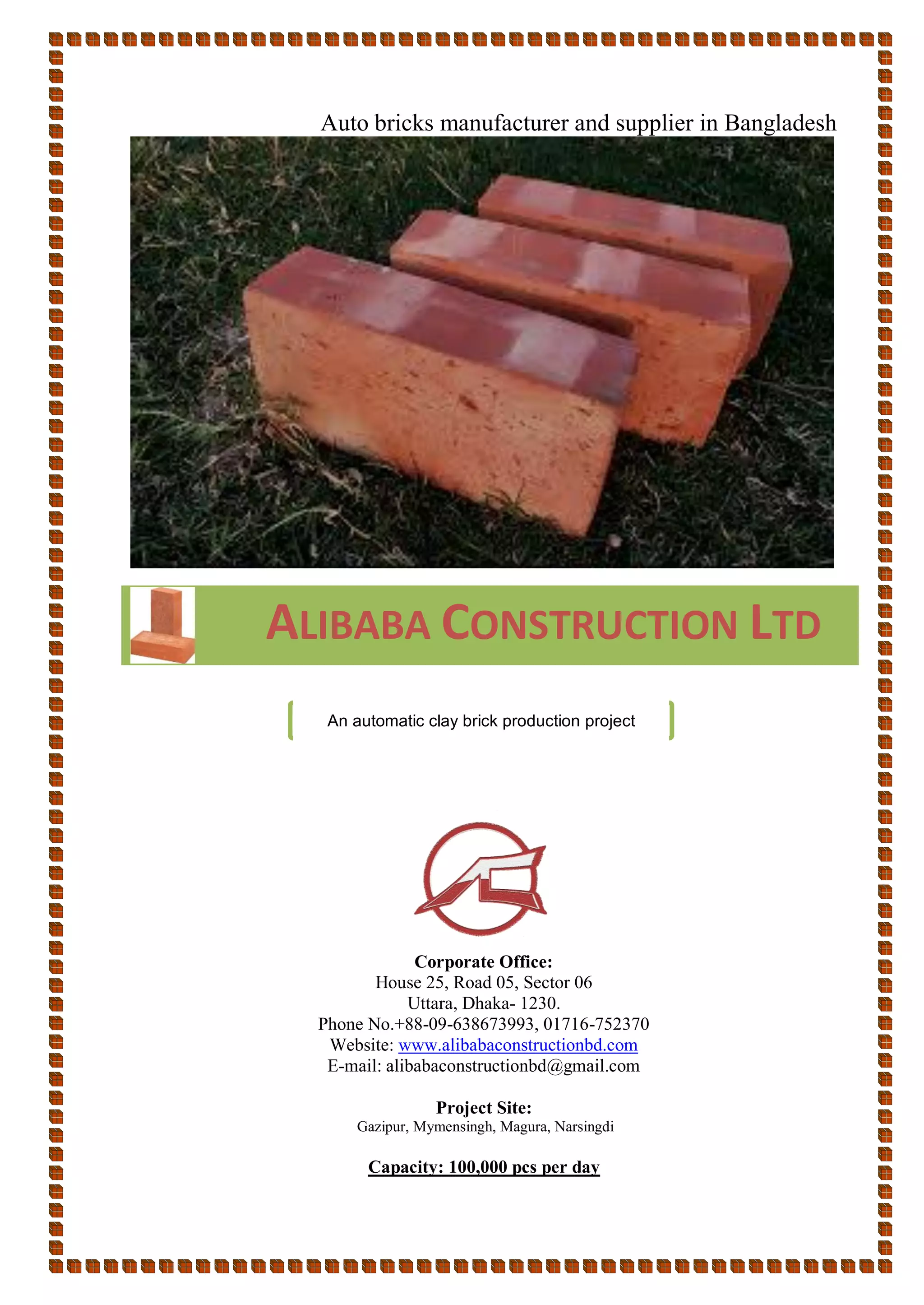 Alibaba construction ltd auto bricks in bangladesh | PDF