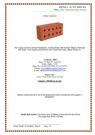 Dhaka Auto Bricks: Auto Bricks Supplier in Bangladesh | DOC