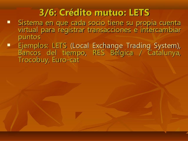 Local exchange trading system canada