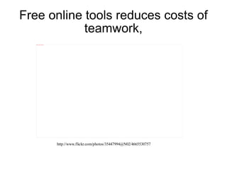 Free online tools reduces costs of teamwork, 