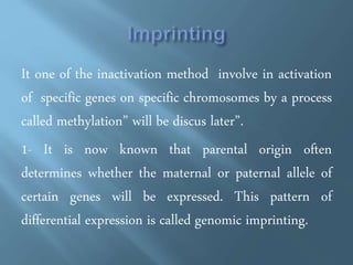 THE PUZZLE OF X CHROMOSOME 