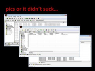 pics or it didn’t suck…
 