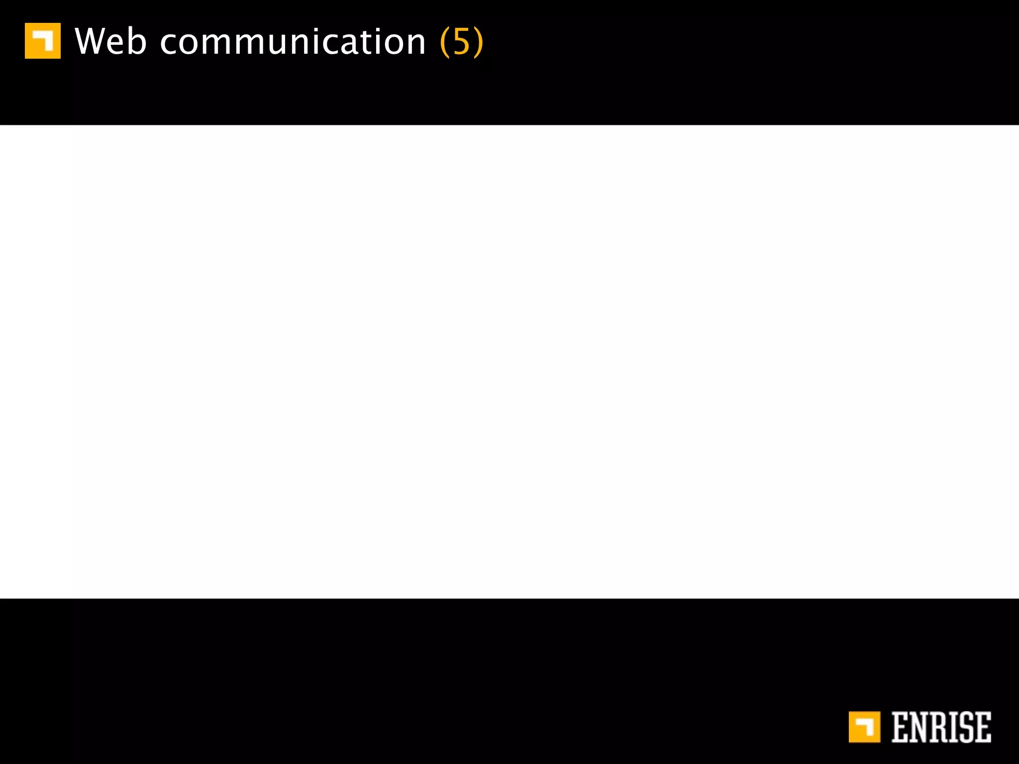 Web communication (5)
 