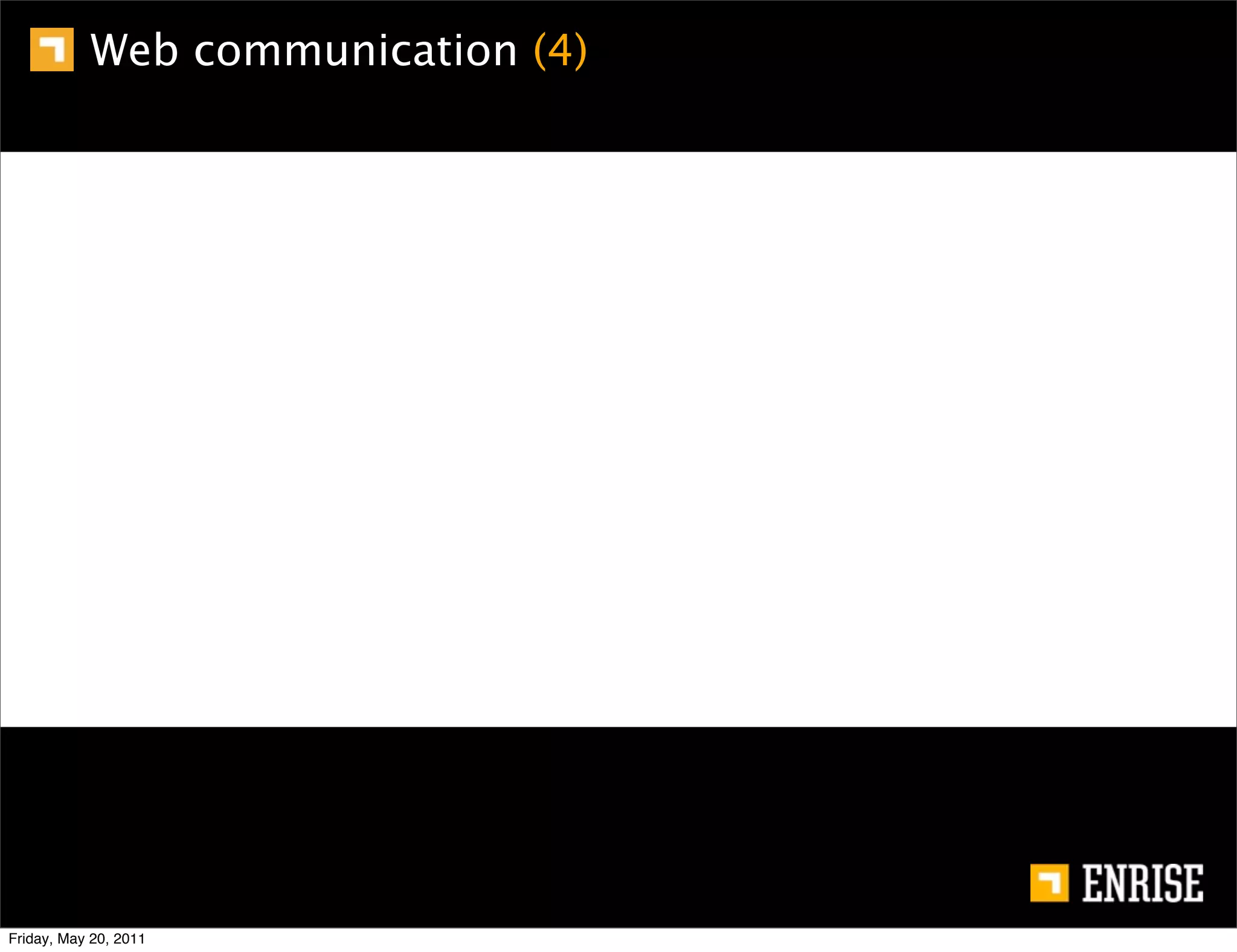 Web communication (4)




Friday, May 20, 2011
 