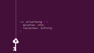 element.animate(
keyframes,
timingOptions
);
 