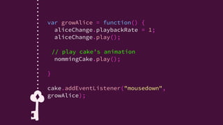 var stopPlayingAlice = function() {
aliceChange.pause();
nommingCake.pause();
drinking.pause();
};
bottle.addEventListener("mouseup", stopPlayingAlice);
cake.addEventListener("mouseup", stopPlayingAlice);
var stopPlayingAlice = function() {
aliceChange.pause();
nommingCake.pause();
drinking.pause();
};
bottle.addEventListener("mouseup", stopPlayingAlice);
cake.addEventListener("mouseup", stopPlayingAlice);
var stopPlayingAlice = function() {
aliceChange.pause();
nommingCake.pause();
drinking.pause();
};
bottle.addEventListener("mouseup", stopPlayingAlice);
cake.addEventListener("mouseup", stopPlayingAlice);
 