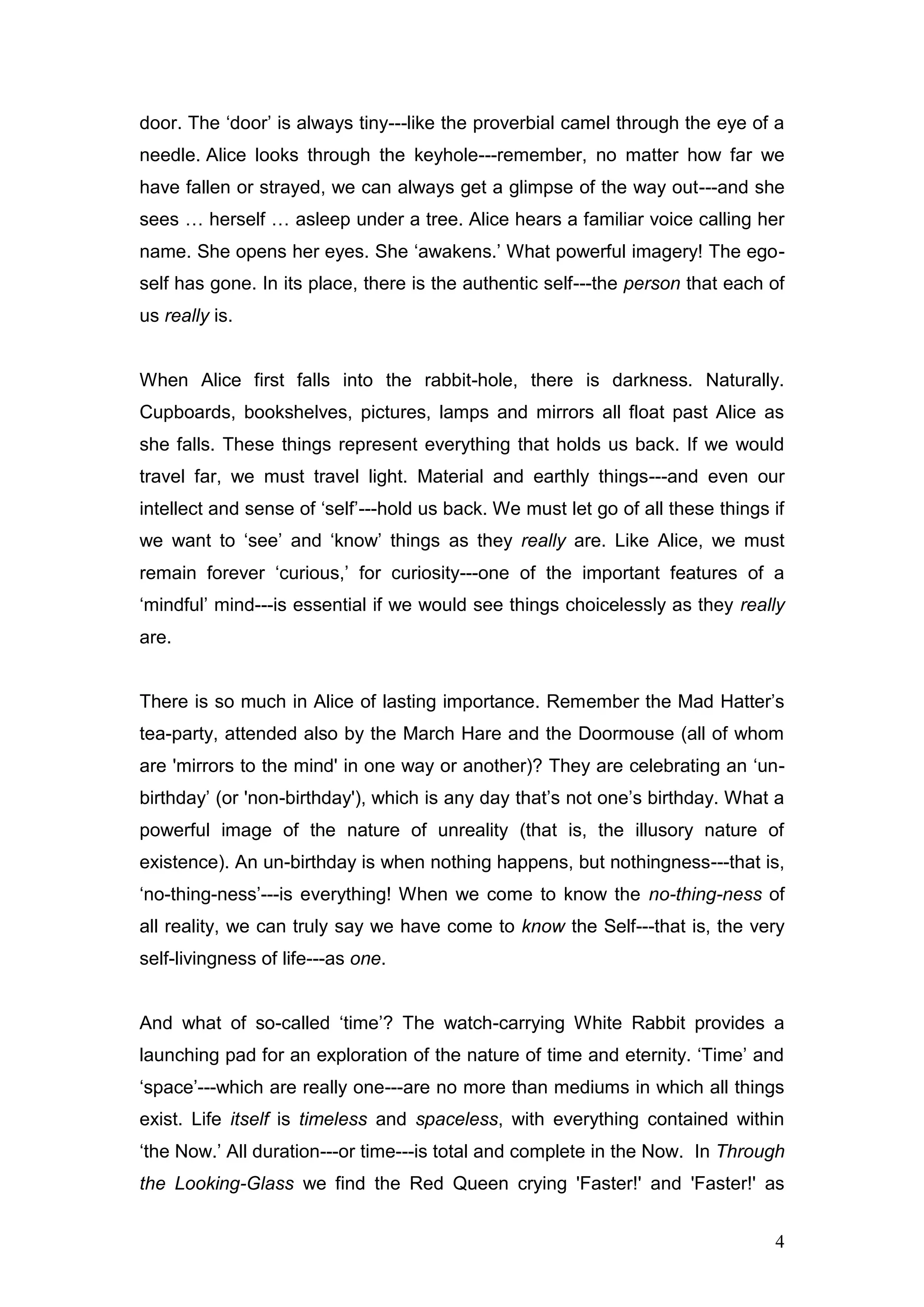 Alice In Wonderland The Ancient Wisdom Pdf