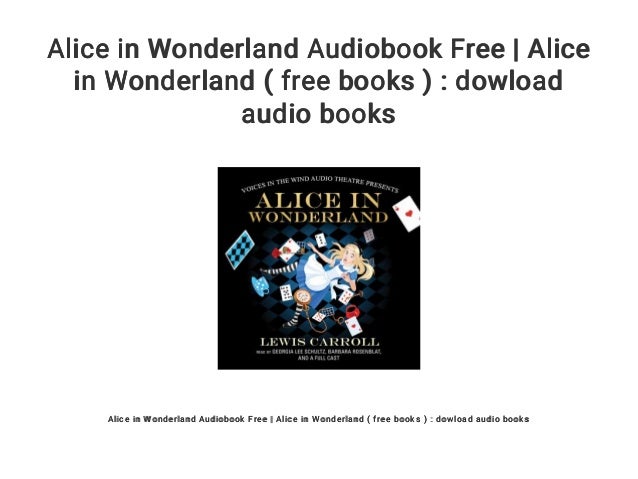 alice in wonderland audiobook