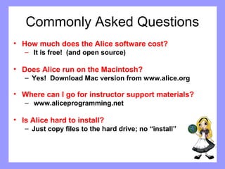 Alice Software | PPT