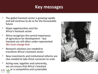 Opportunities for a sustainable and competitive livestock sector in Africa