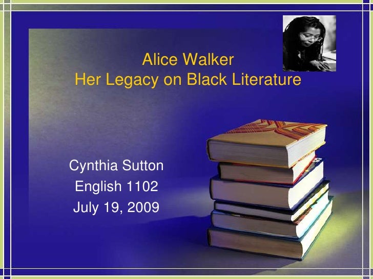 Реферат: Alice Walker 2