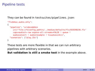 Introduction to Validateflow (GStreamer Conference 2019) | PDF
