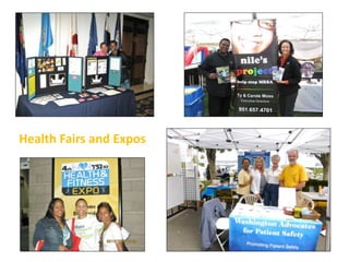 Health Fairs and Expos
 
