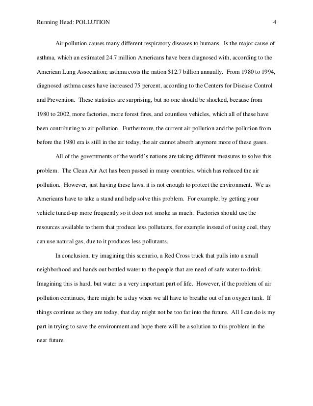 Essay Of Air Pollution