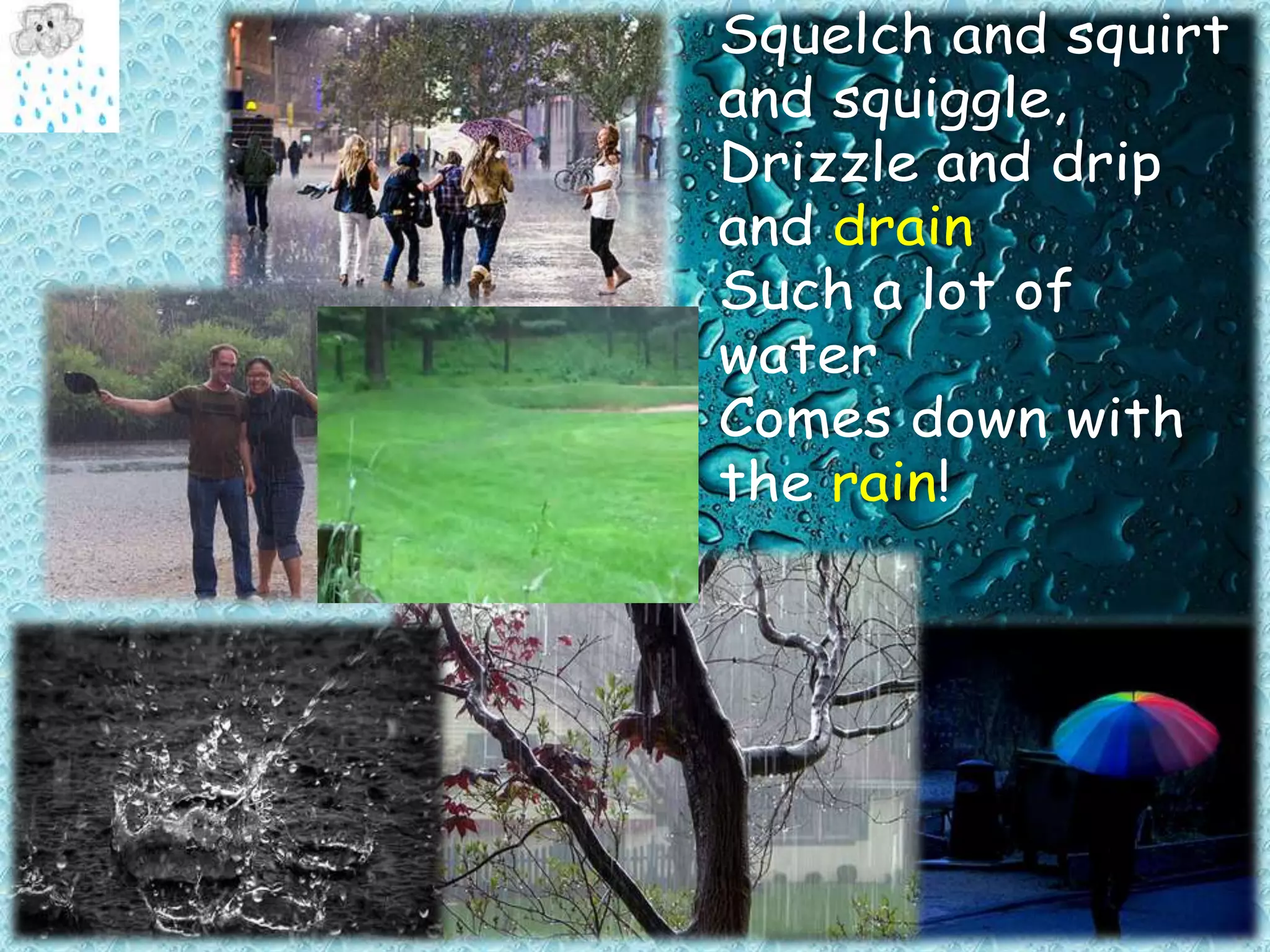 Rainy Day Rhyming Words PPTX