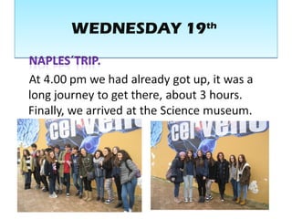 WEDNESDAY 19thWEDNESDAY 19th
 