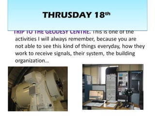 THRUSDAY 18thTHRUSDAY 18th
 