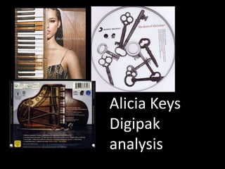 Alicia Keys
Digipak
analysis

 