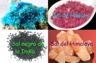 ii
Sal de Irán Sal de Hawaii
Sal negra de Sal del Himalaya
la India
 