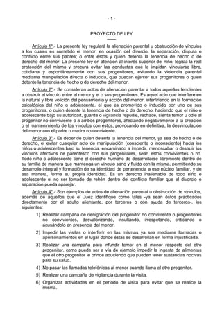 Proyecto de Ley \
