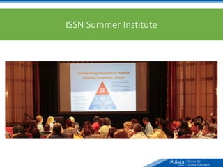ISSN Summer Institute
11
 