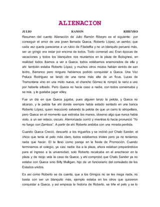 Alienacion | DOCX