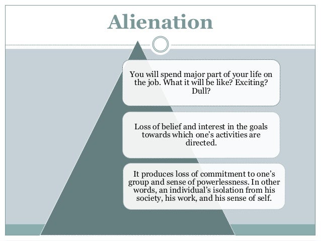 4 Types Of Alienation Example : ALIÉNATION, sociologie – QGMHTP